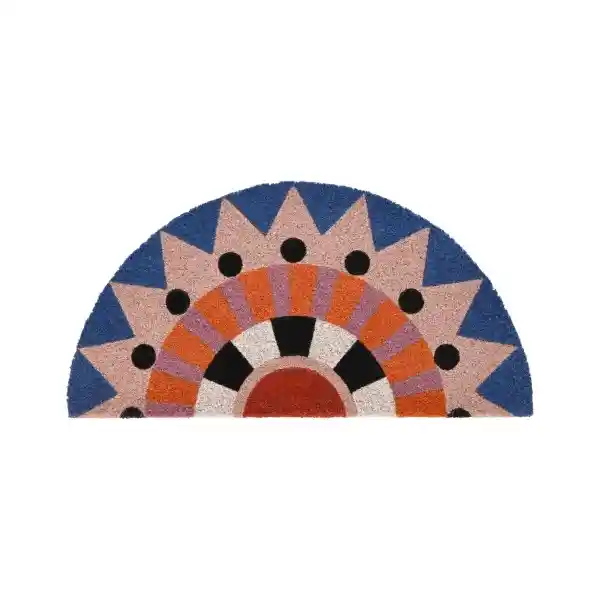 Limpiapiés de Fibra Semicírculo 68 x 35 cm Casaideas