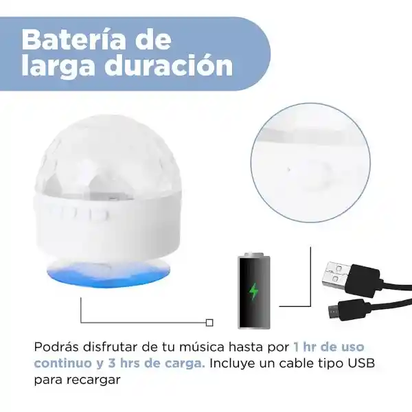 Bocina Inalámbrica Con Luces Led Miniso