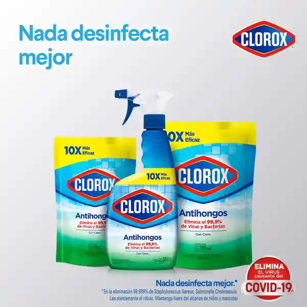 Clorox Limpiador de Baño Antihongos con Cloro