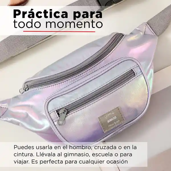 Bolsa Crossbody P/ la Cintura Fantasy Color Morado Claro Miniso