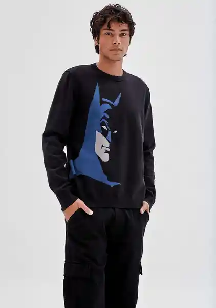 Tejido Batman Jacquard SweaterI JBLK Negro T M W2BR16Z3382 Guess