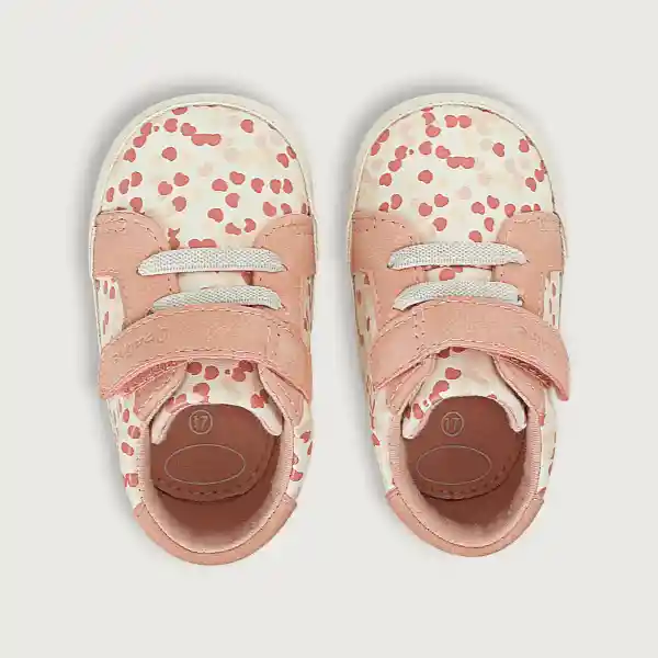 Zapatillas de Bebé Niña Rosado Talla 16 Opaline