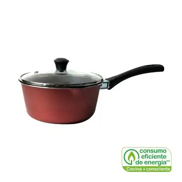 Cacerola Con Tapa Aluminio Reciclado 16 cm