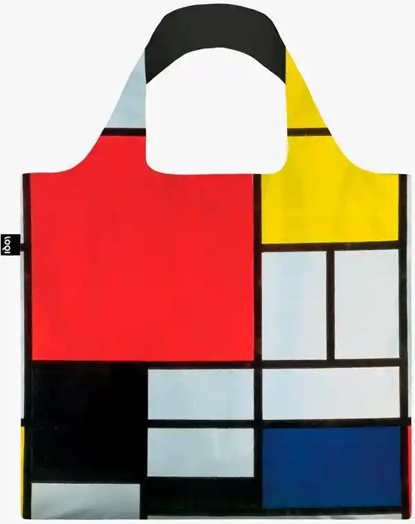 Bolsa Mondrian. Composition With Red Yellow Blue And Black