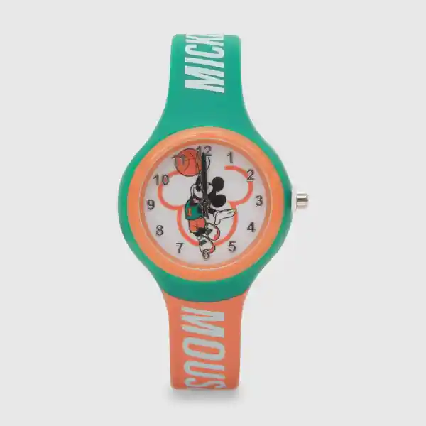 Reloj Análogo Mickey de Niño Verde Colloky