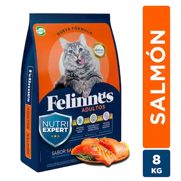 Alimento Gato Adulto Salmon Premium Felinnes