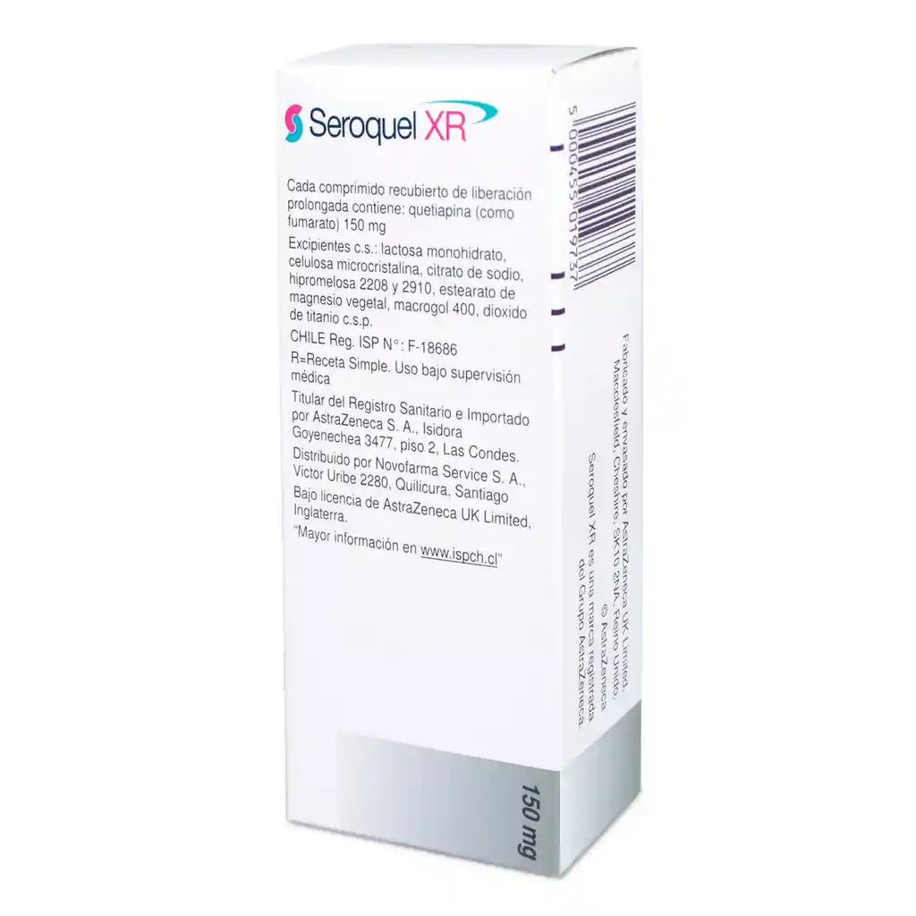 Seroquel Tranquilizantes Xr Com.150Mg.30