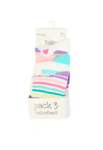 Pack de Calcetines Bebé Niña Colores Talla 20/22 - 633