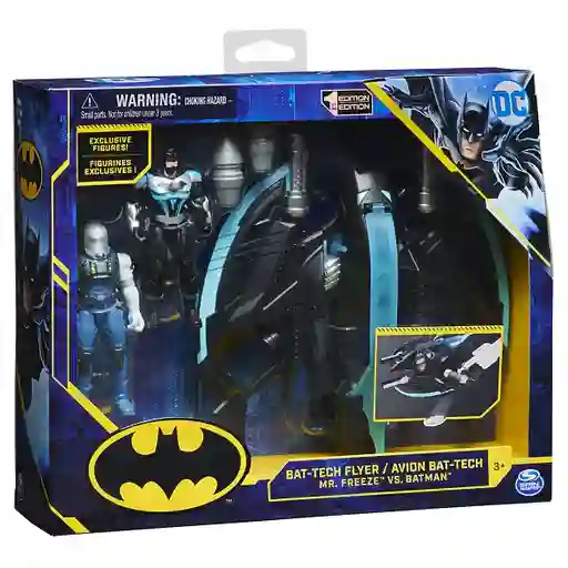 Dc Vehículo Volador Bat-tech + Figuras Mr.freeze Vs. Batman 6063041