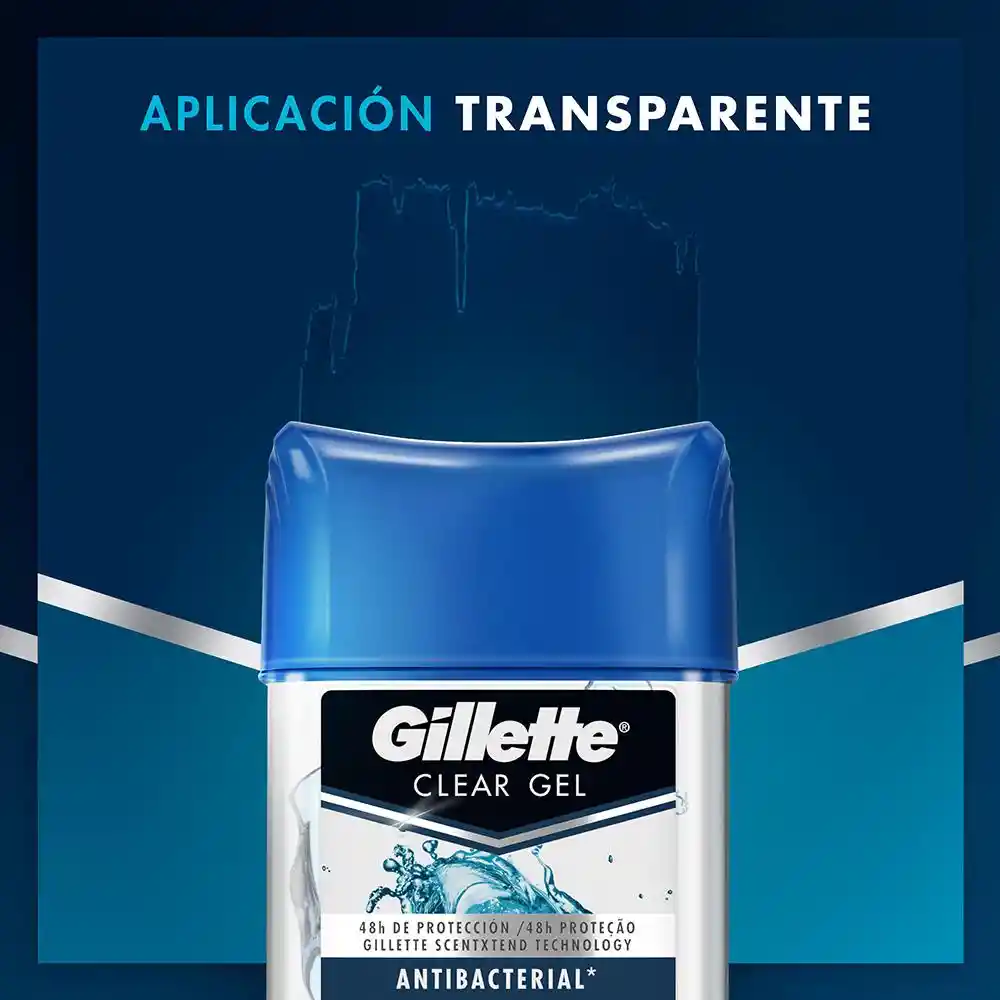 Gillette Antitranspirante Invisible Specialized Antibacterial en Gel