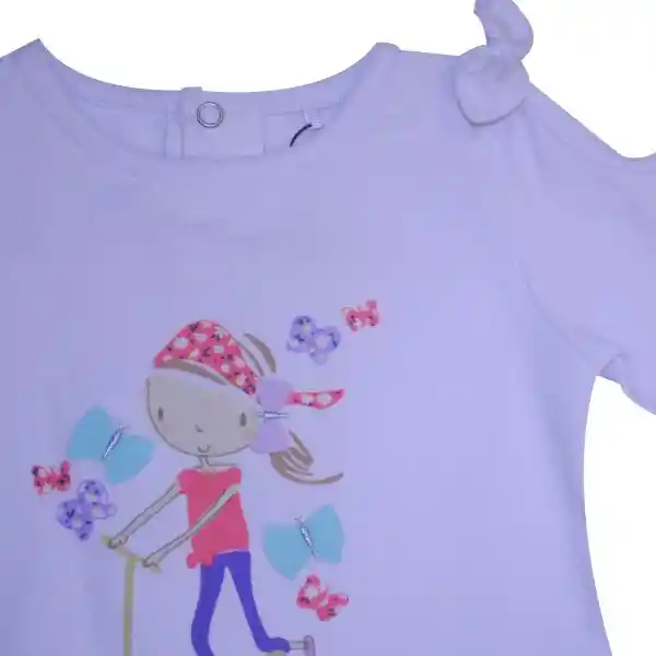 Polera Bebe Niña Lila Pillin 6 M