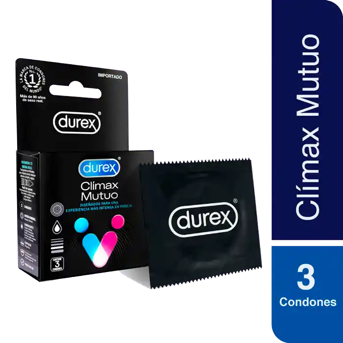 Durex Preservativos - Condones Climax Mutuo 3 unidades