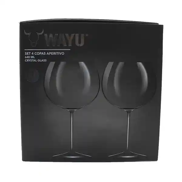 Wayu Set de Copas Cristal Aperitivo