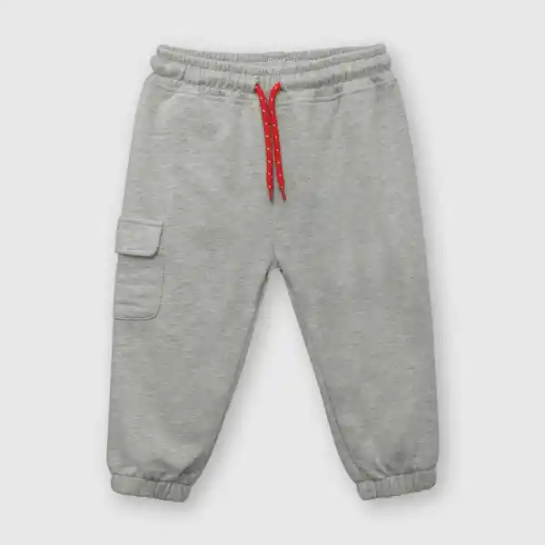 Buzo Elástico de Bebé Niño Gris Melange Talla 18/24M Colloky