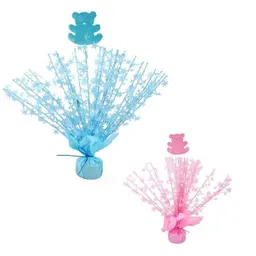 Centro de Mesa Baby Shower Osito Niño y Niña