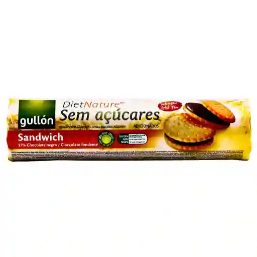 Gullon Galleta Sándwich Sabor Chocolate sin Azucares Añadidos