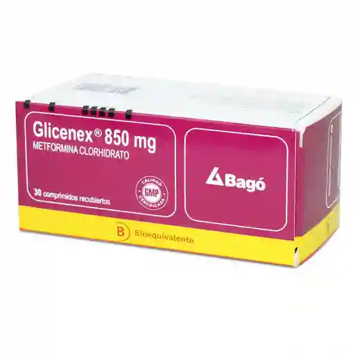 Glicenex Antidiabético (850 mg) Comprimidos Recubiertos