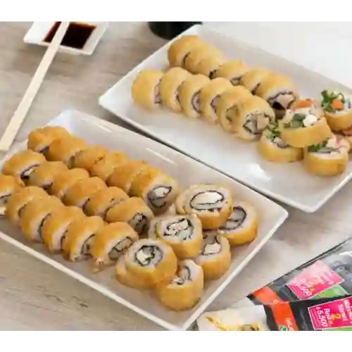 Promo 45 Piezas Hot Roll + Bebida 1,5 Lt