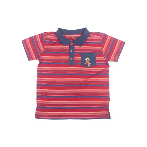 Polera Bebe Niño Rojo Pillin 3 M