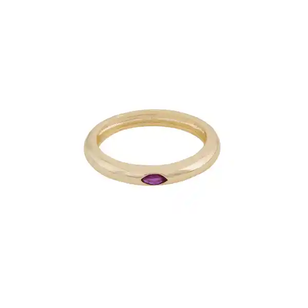 Anillo Louis Rose Baño de Oro Talla 7 Noa Joyas