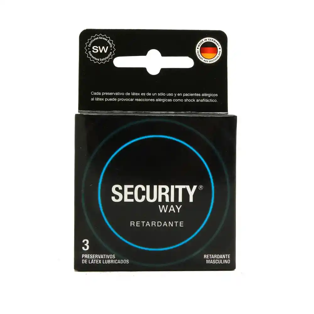 Security Way Preservativos Y Accesorios Retardante X3