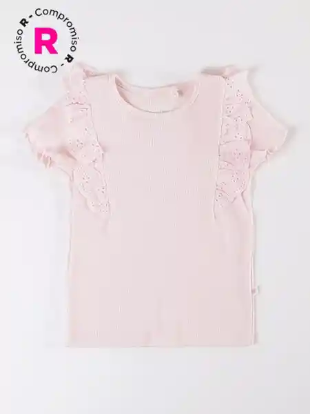 Baby Harvest Polera Manga Corta Ribbrod Crudo Paste 12/18 V26