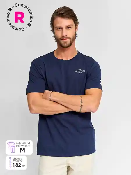 Marquis Polera Manga Corta Francia Navy L SS25