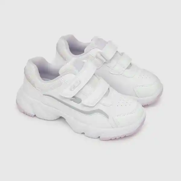 Zapatillas Deportiva Chunky de Niña Blanco Talla 28 Colloky