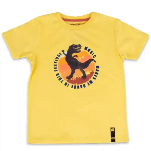 Polera Niño Amarillo Pillín Talla 2 A