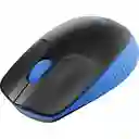 Logitech Mouse Wireless Full Size Blue M190