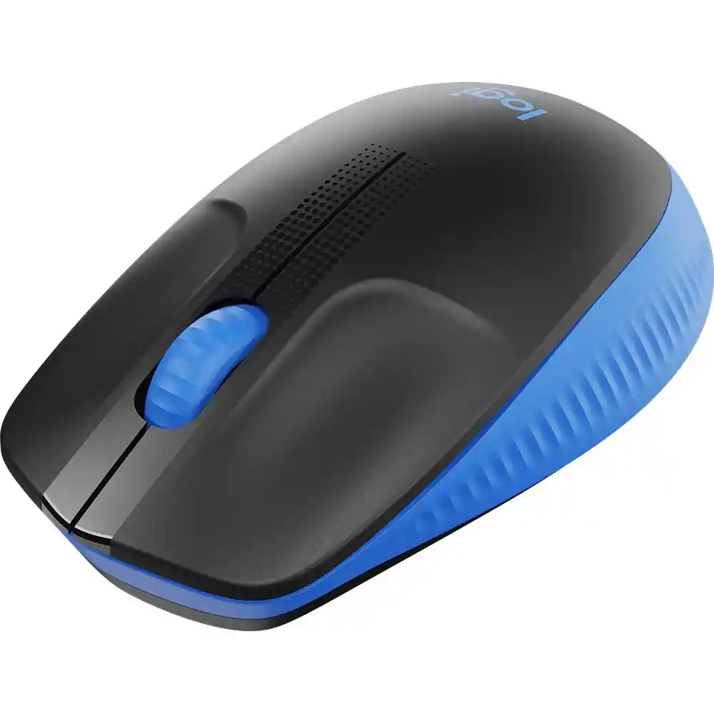 Logitech Mouse Wireless Full Size Blue M190