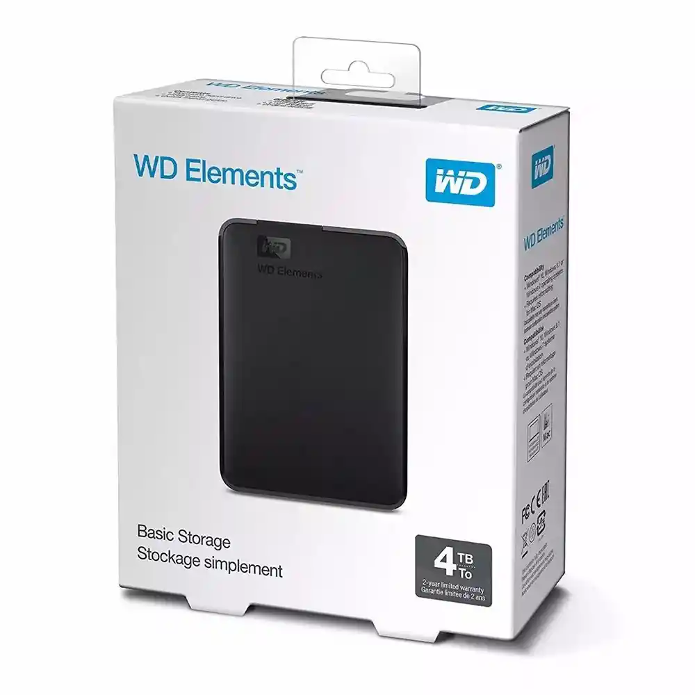 Western Digital Funda Para Disco Duro Elements 4Tb Usb 3.0 2.5