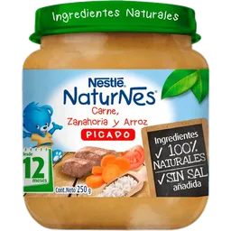 Naturnes Picado de Carne Zanahoria y Arroz