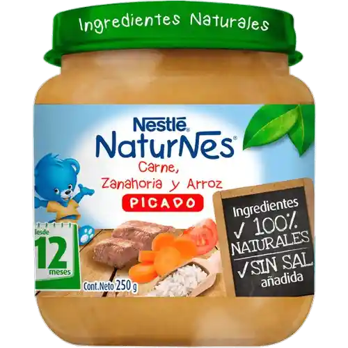 Naturnes Picado de Carne Zanahoria y Arroz