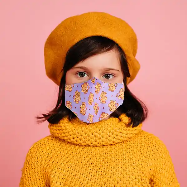 Mascarilla Para Niños Estampado de Leopardo Zoo Series Miniso