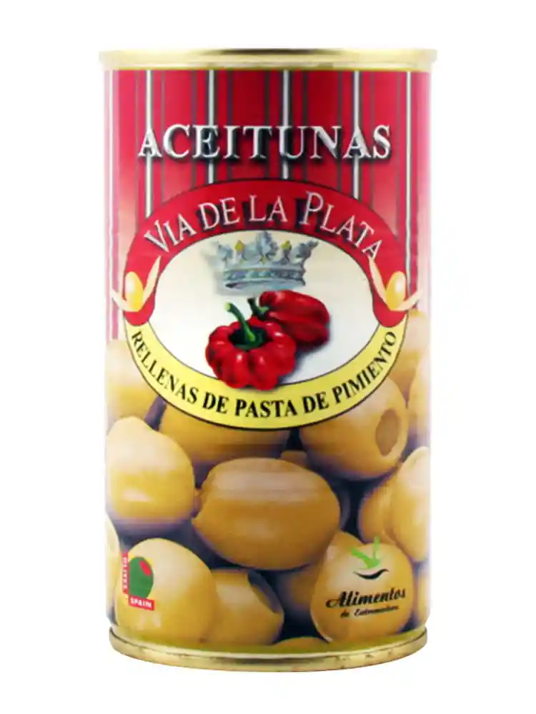 Via De La Plata Aceitunas Rellenas con Pasta de Pimiento