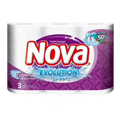 Nova Toalla de Papel Doble Hoja Evolution