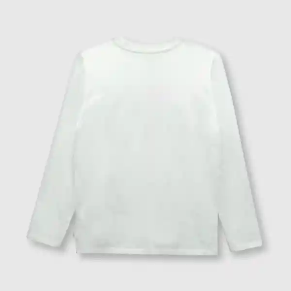 Polera Espacial de Niño Off White Talla 12A Colloky