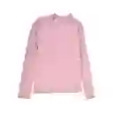 Polera Cuello Alto Niña Rosado Talla 16 Pillin