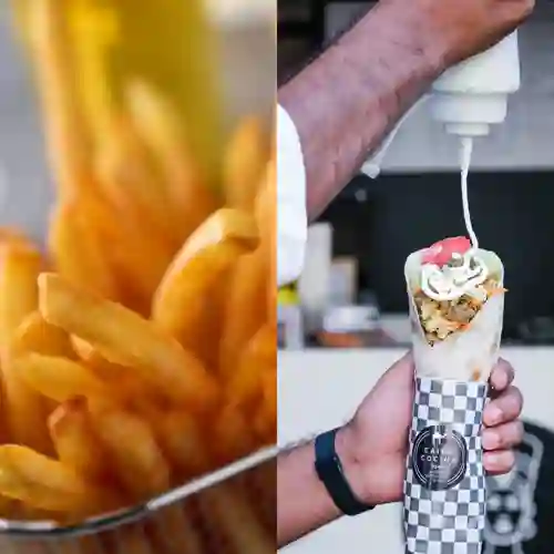 Promo 1: Shawarma Roll con Papas Fritas
