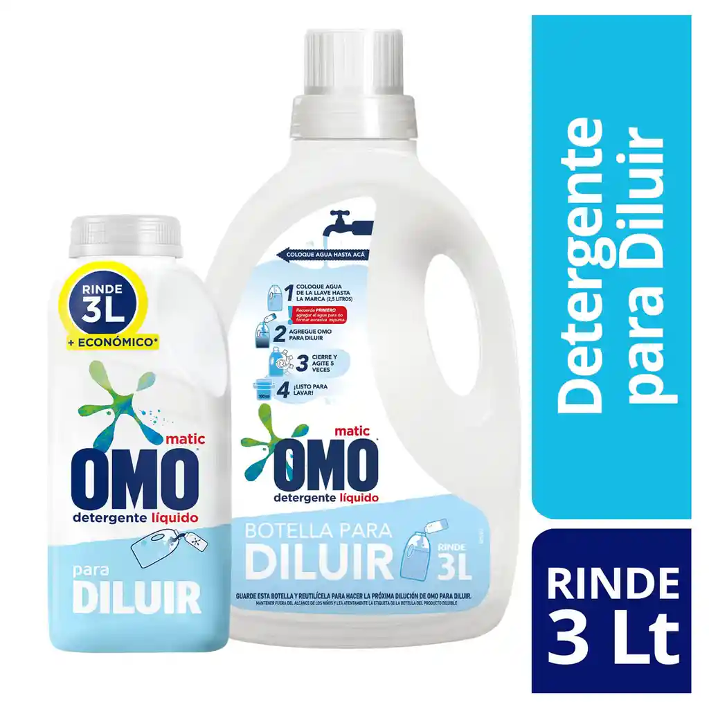 Omo Detergente Líquido para Diluir