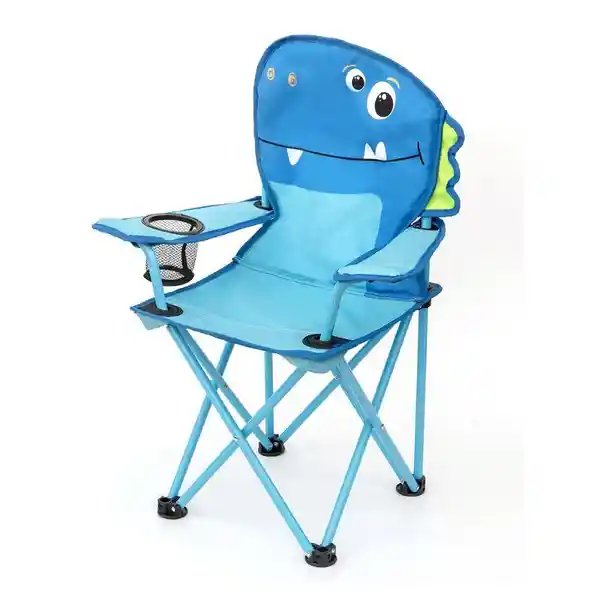 Silla Camping Infantil Dinosaurio Azul