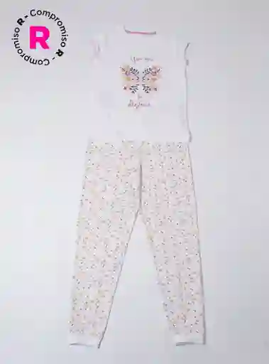 M6T Pijama Algflor Manga Corta Multi Talla 14 V25