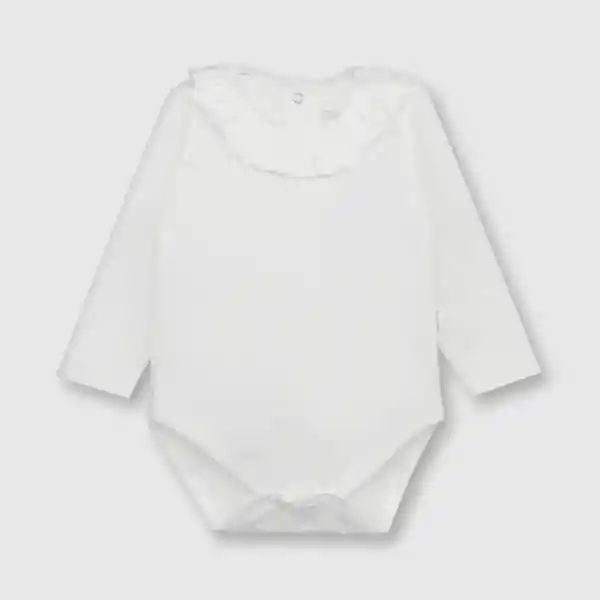 Body Color Off de Bebé Niña White Talla 3/6M Colloky