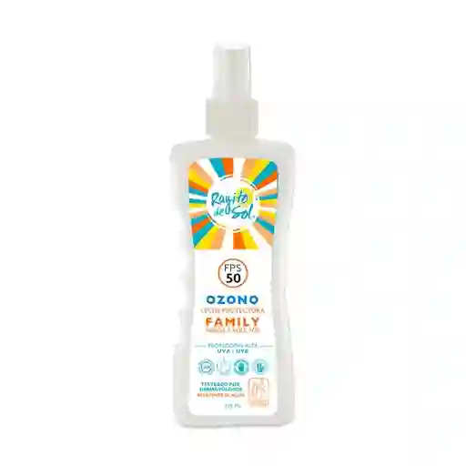 Rayito de Sol Leche Protectora Solar Ozono Fps 50