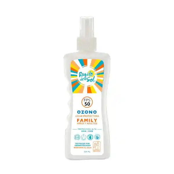 Rayito de Sol Leche Protectora Solar Ozono Fps 50