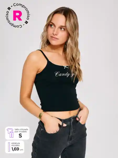 Index Polera Sin Manga Efabi Color Negro S S25