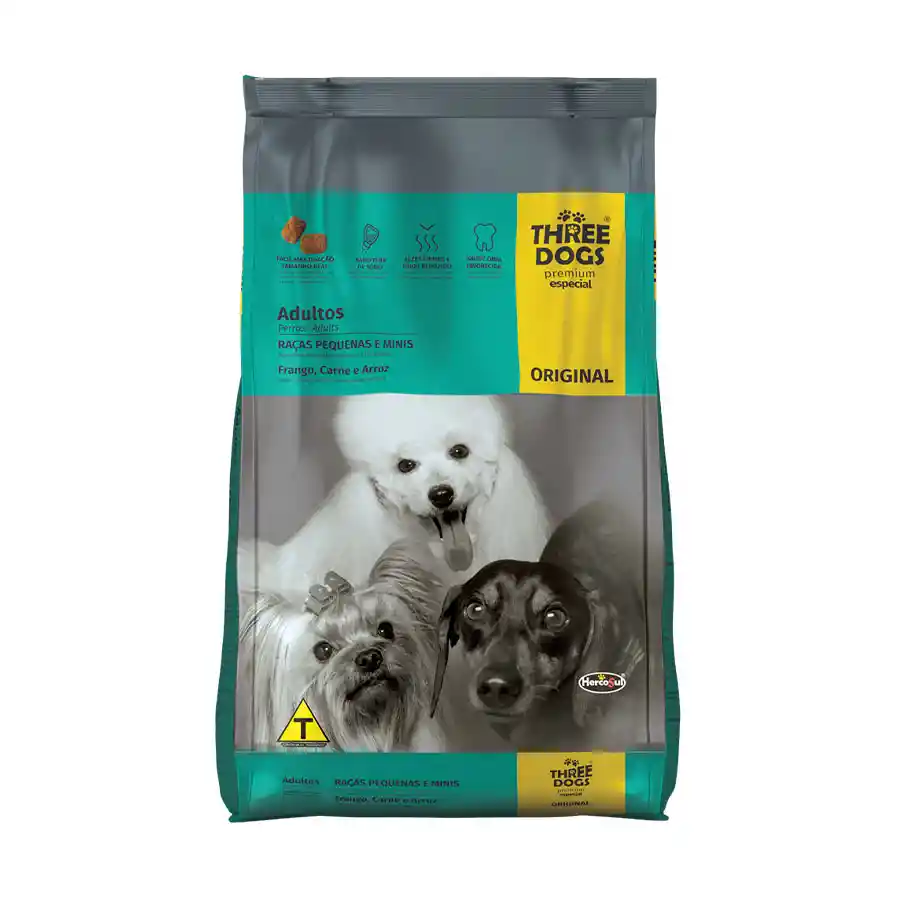 Raza Three Alimento Para Perro Original Adultos Pequeñas 10.1 Kg