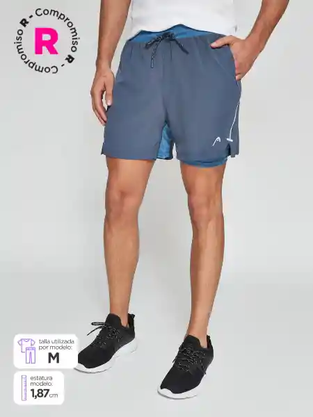 Head Short Cart Hombre Azul L SS25