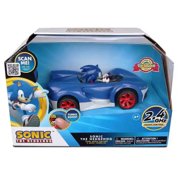 Sonic The Hedgehog Vehículo Racing 2.4ghz Turbo Rc Sonic